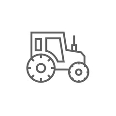 Tractor line icon.
