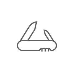 Jackknife line icon.