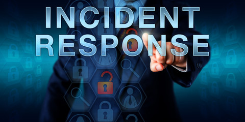 Incident Coordinator Pressing INCIDENT RESPONSE