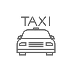 Taxi line icon.
