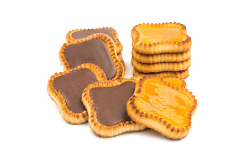 Lime jam tartlets isolated