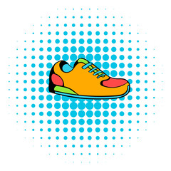 Sneakers icon, comics style