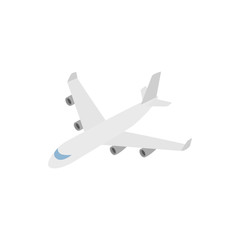 Cargo plane icon, isometric 3d style