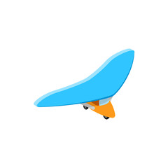 Gyroplane icon, isometric 3d style 