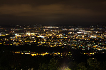 Panorama notturno Torino