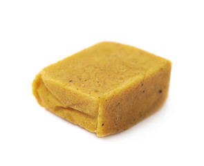 Bouillon stock broth cube isolated