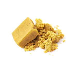 Bouillon stock broth cube isolated