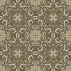 Seamless abstract pattern, hand drawn texture for Wedding, Bridal, Valentine's day or Birthday Invitations. Floral geometric background. Fabric or paper print.