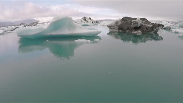 Gletscher Flug in Island