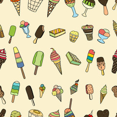Set of ice-cream