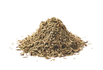 Pile of dried thyme seasoning