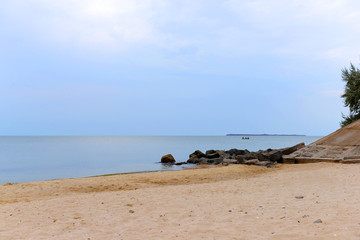 Beautiful young people having fun on beach