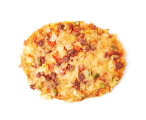 Mini pizza pastry isolated