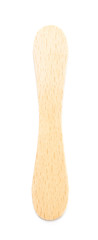 Empty wooden ice cream's stick isolated
