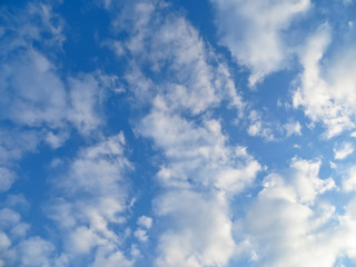 blue sky and clouds