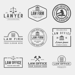 set of law office logos