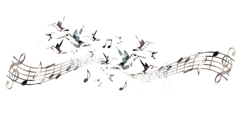 Music notes background