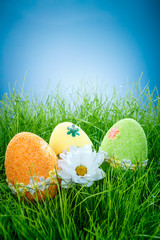 Fototapeta premium Decorated easter eggs