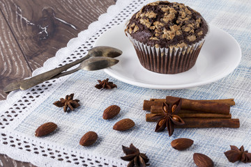 the chocolate muffin