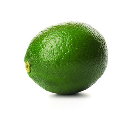 Lime, isolated on white