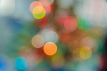 Fototapeta premium Festive lights. Can be used as background. Bokeh abstract light background