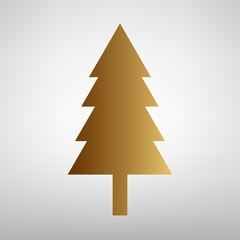 Obraz premium New year tree sign