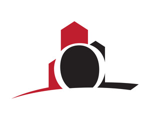 O building letter logo