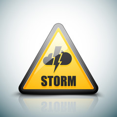 Storm Hazard sign