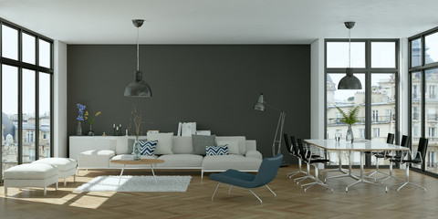 helle moderne Wohnung