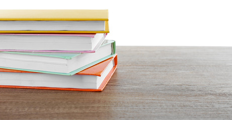 Few books on table