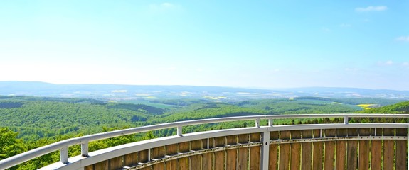 Aussicht vom Annaturm im Deister, Niedersachsen 