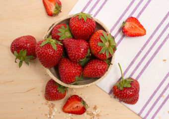 strawberries on the table