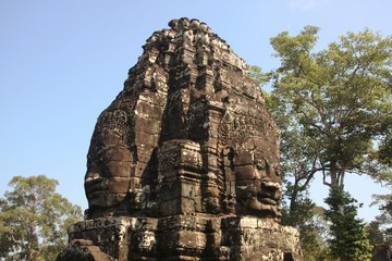 Fototapeta premium Gesichter des Bayon Tempels VII