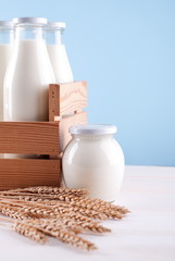 milk bottle in the box