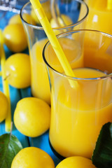 Juice of yellow plums