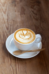 A cup of coffee latte