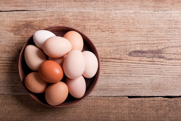 Eggs in a bowl