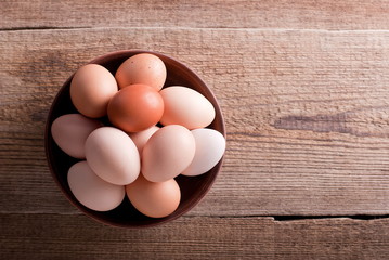 Eggs in a bowl