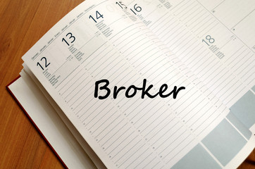 Broker write on notebook