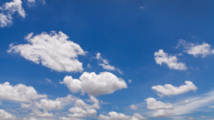 Fototapeta premium Panorama blue sky with cloud