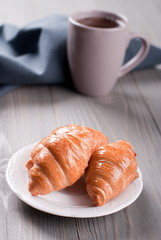 croissant on a plate