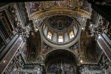 Fototapeta premium Interior of the Basilica Santa Maria Maggiore. The Borghese Chapel. Rome. Italy