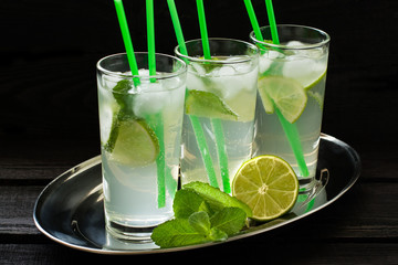 Mojito cocktail in a highball