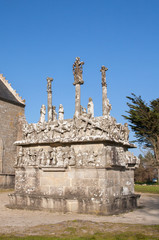 Fototapeta premium Calvaire de Tronoen, Saint jean Trolimon, Finistère, Bretagne