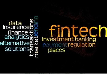 FinTech
Word cloud to FinTech (financial technology) against a black background