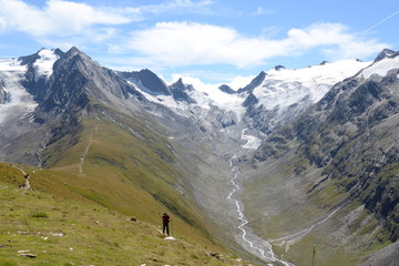 Wanderer auf der Hohen Mut