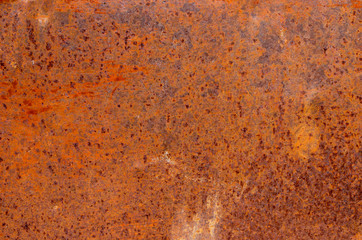 A background of peeling paint and rusty old metal