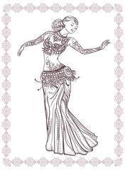 Beautiful card vector