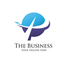 Abstract Letter P Logo Template