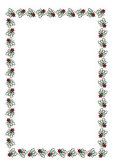 Obraz premium Vector frame with flies.